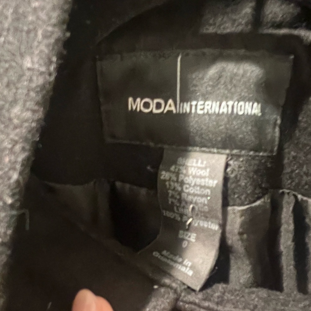 Black wool jacket gold button detail - Picture 10 of 11